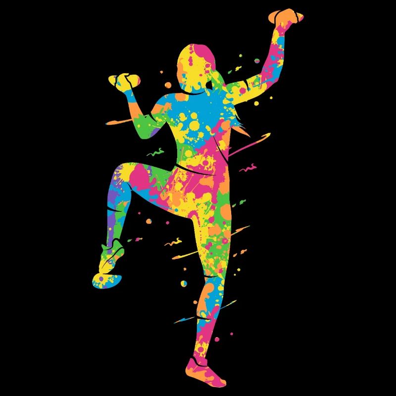 Bouldern Bunt Kletterer Mädchen Berge Klettern