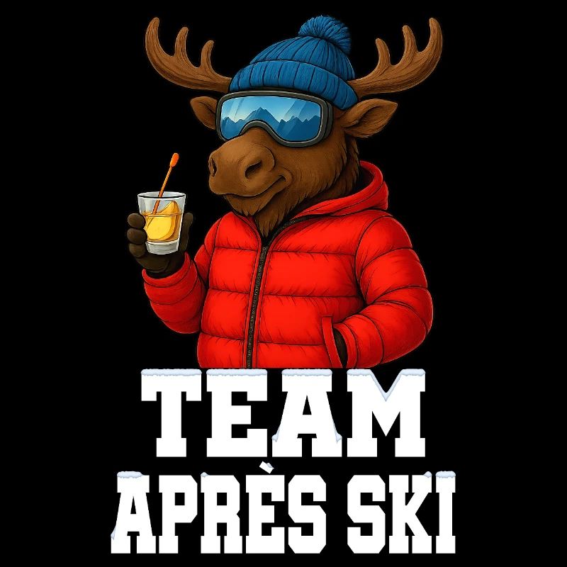Team Apres Ski - Elch mit Schnaps - Party Crew