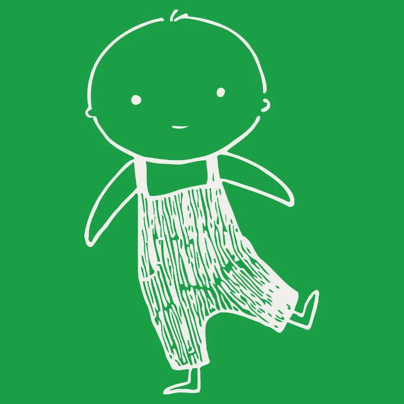 Tiny Doodle in Overalls