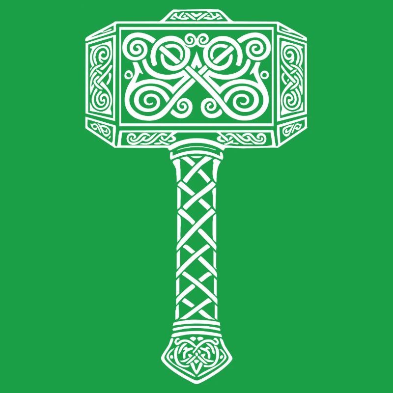 Mjölnir Thors Hammer Wikinger-Maskottchen