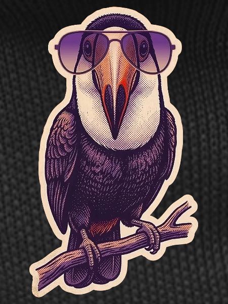 Crazy Toucan with Sunglasses