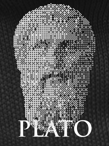 Plato Halftone Portrait