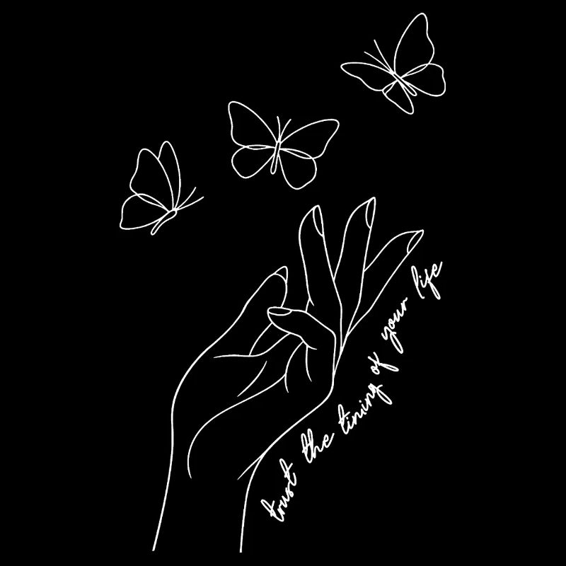 Graphique inspirant de fan papillon