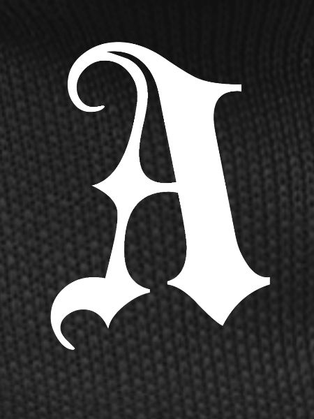Monogramme gothique Une écriture