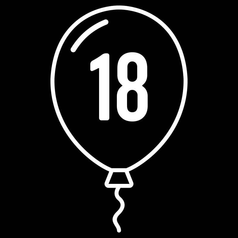 Ballon numéro 18 – Conception d’anniversaire et de fête
