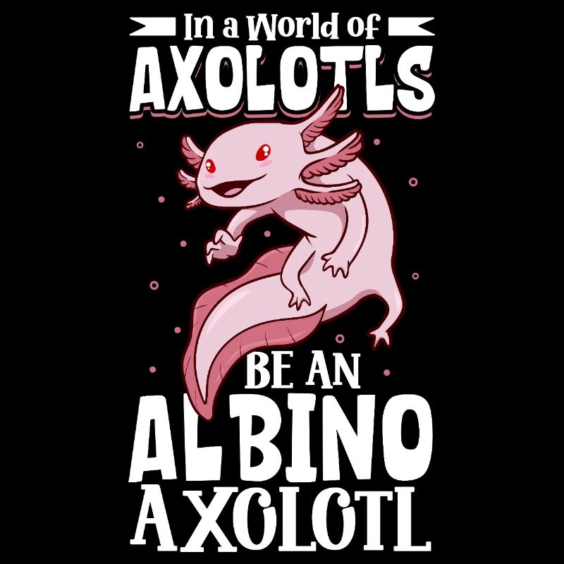Soyez un axolotl albinos