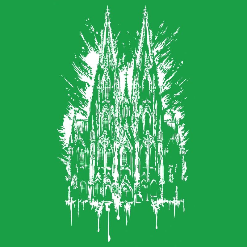 Illustration de graffitis de la cathédrale de Cologne