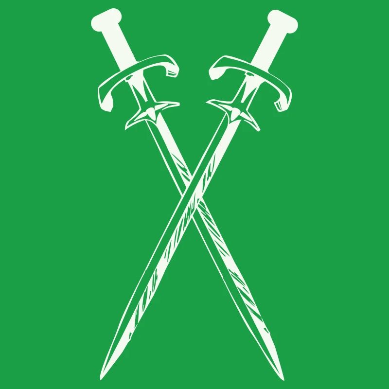 Deux épées en croix