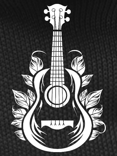 Ukulele Cartoon-Stil