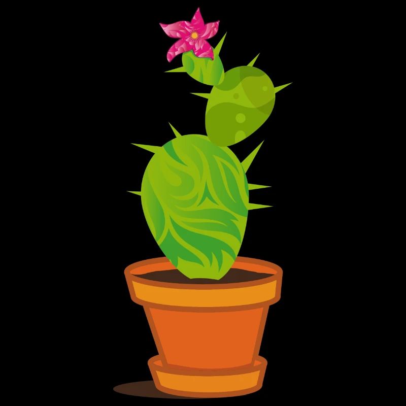 Un cactus avec une fleur