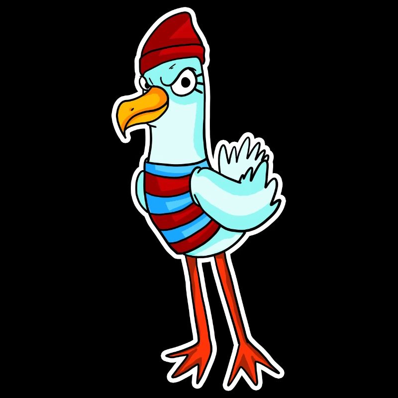 Nordsee Möwe Motiv Vogel