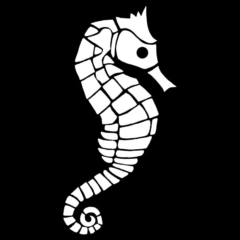 Hippocampe blanc