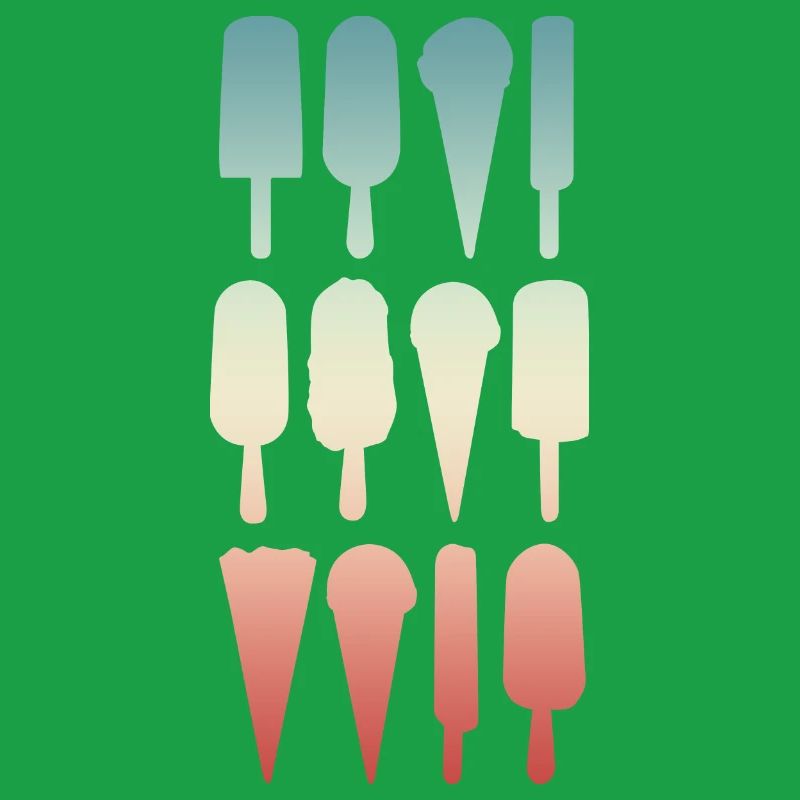 Cornet de crème glacée et crème glacée à l’eau