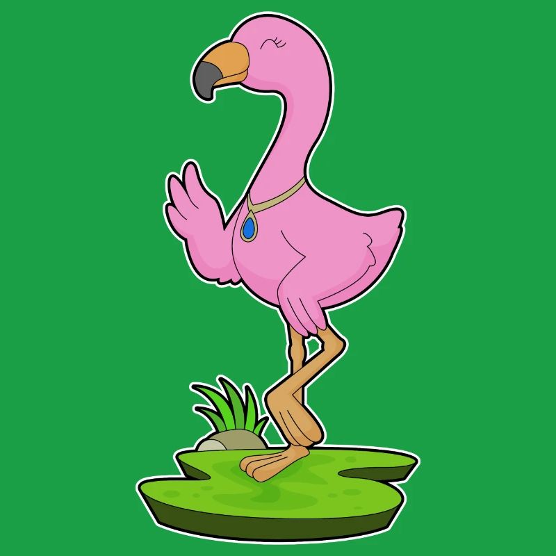Flamingo Halskette