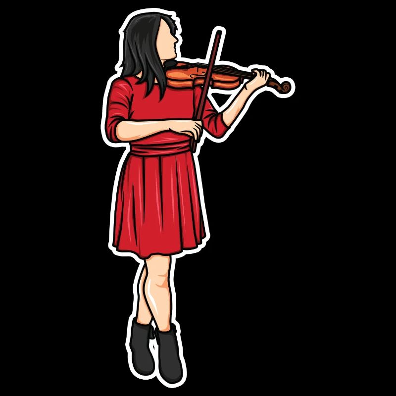 Violinist Drawing