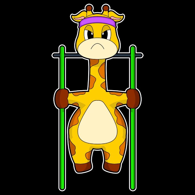 Girafe Bodybuilder Tractions Musculation
