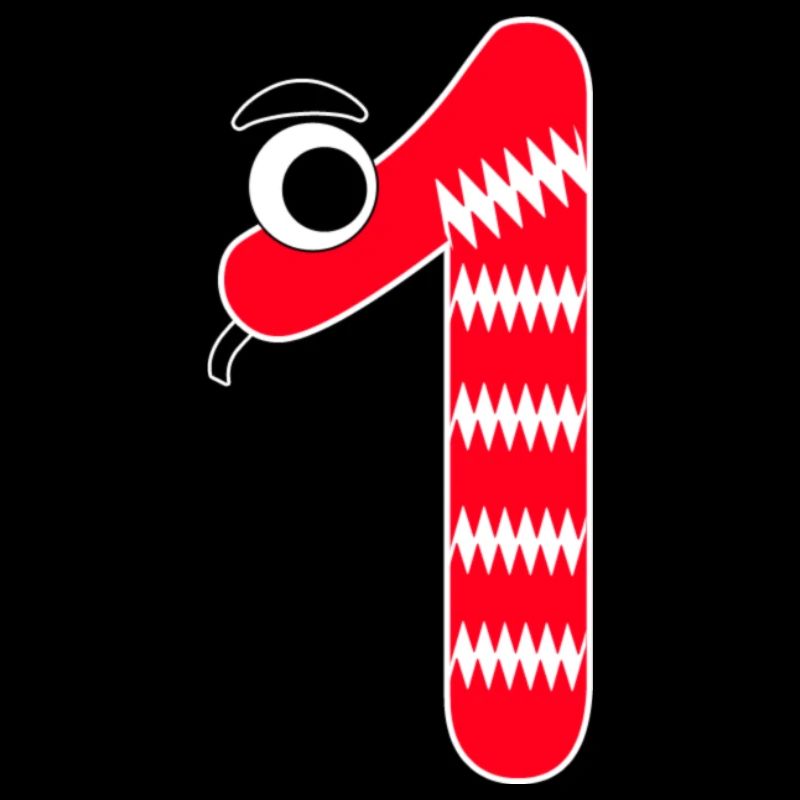 Number 1 Snake Red Kids