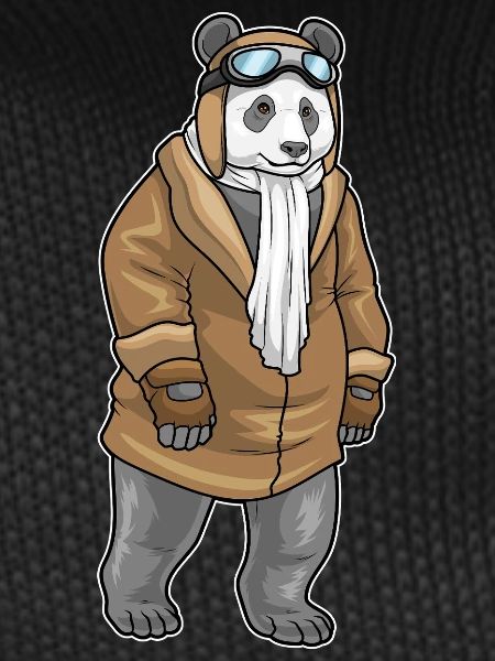 Panda Pilot Cap