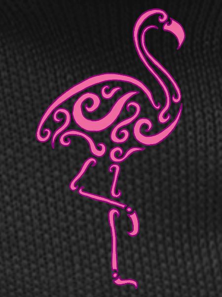 A pink bird