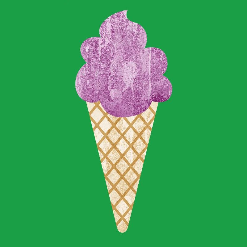 Eiscreme Icecream Eis Waffel Eiskrem Eisdiele lila