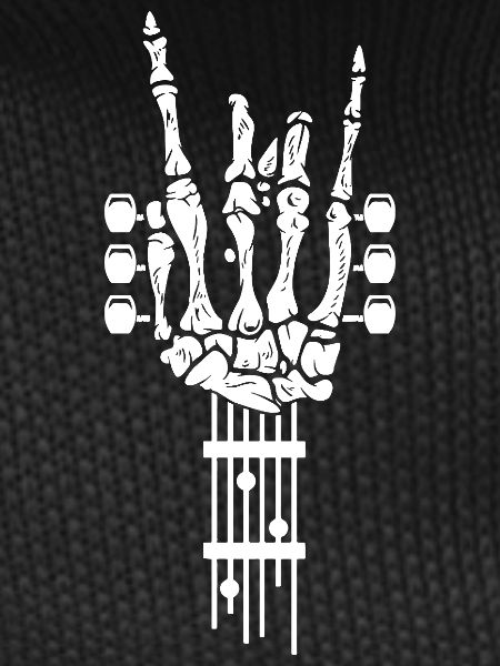 Rock Skeleton Hand Music Guitar