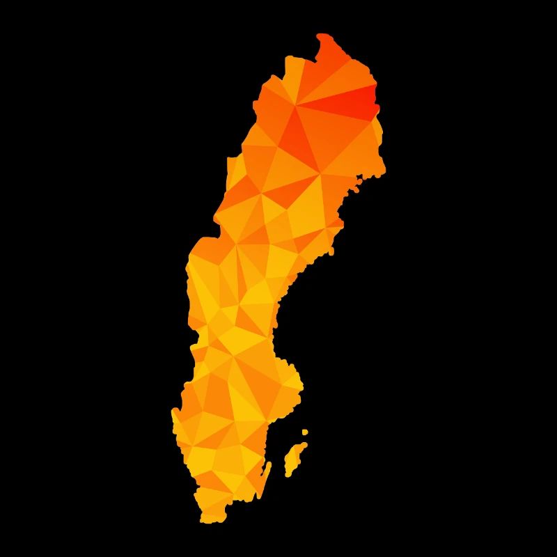 Suède - Sverige - Suède - abstrait - carte
