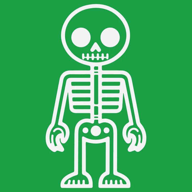 Retro-style skeleton design