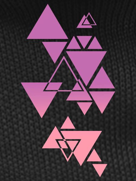 Motif Triangle Dégradé Rose