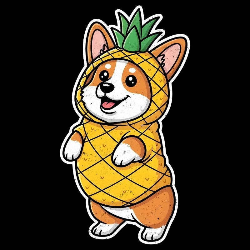Corgi Pineapple Costume