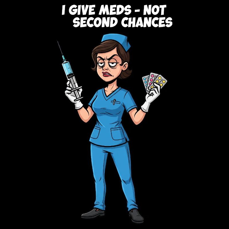 Krankenschwester Spruch Medizin Illustration