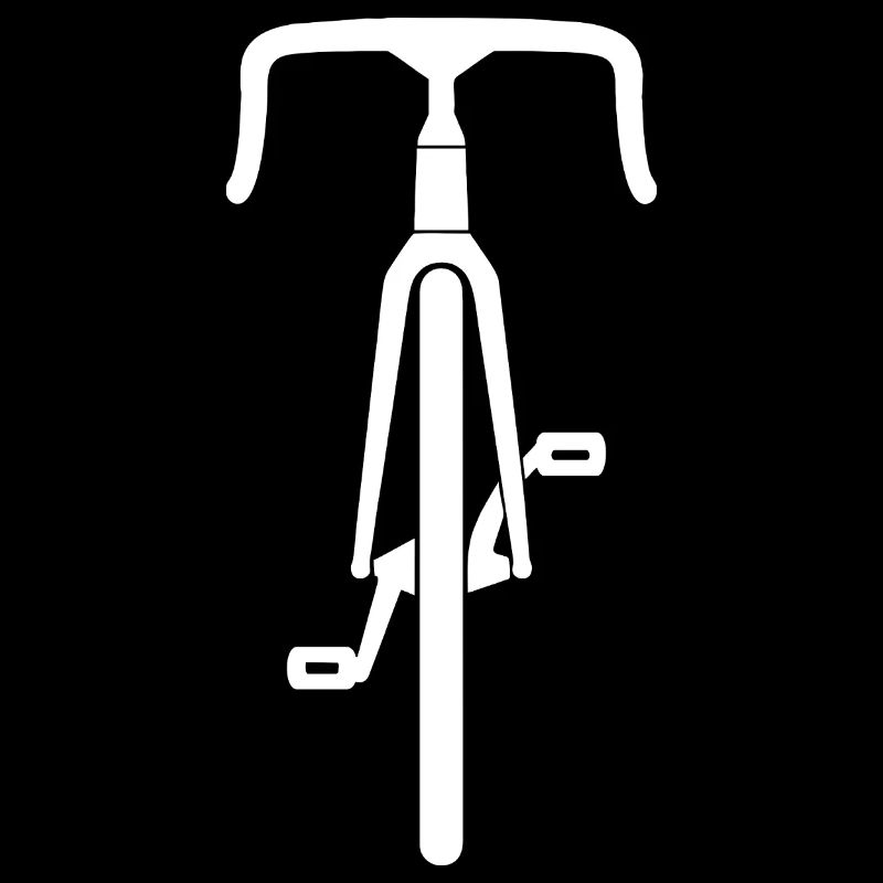 Rennrad Frontsilhouette