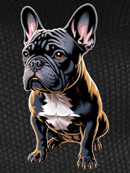 Bouledogue français Illustration : Mignon
