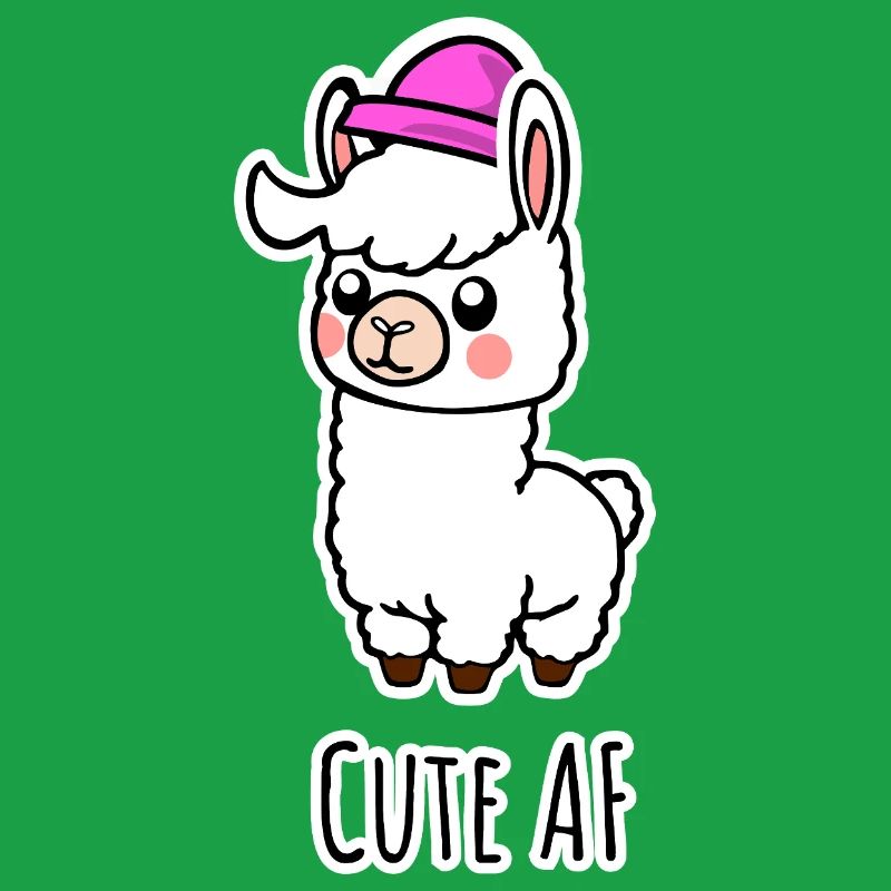 Cute AF Lama Baby oder Alpaka
