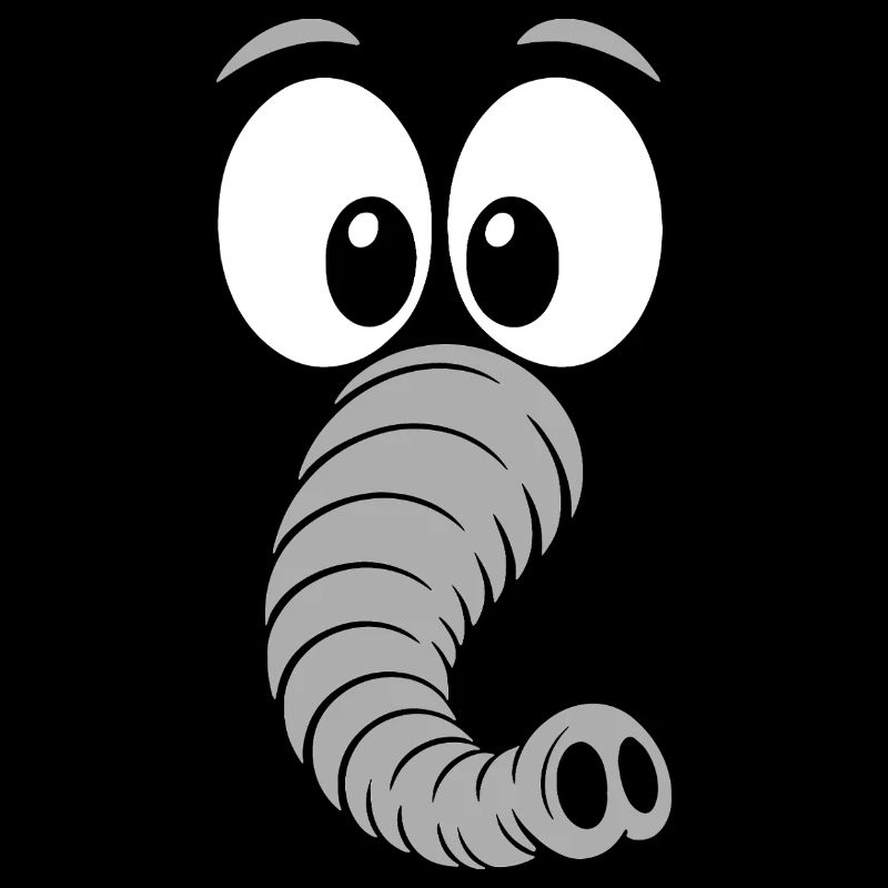 Elefant | Big Face Kostüm Karneval Verkleidung