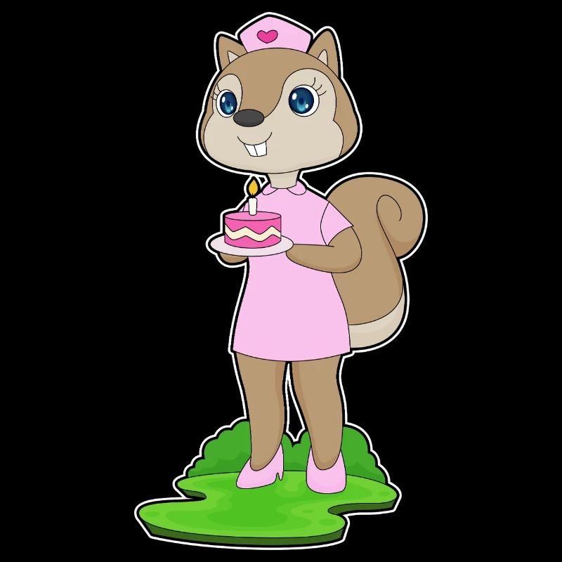 Squirrel Birthday Nurse