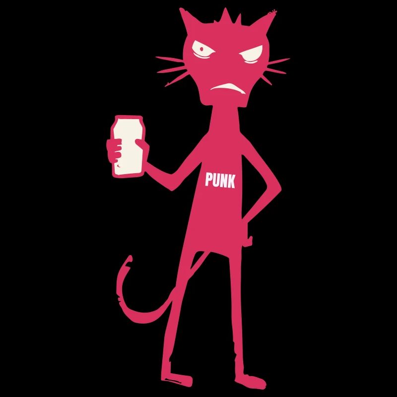 Kleine Monster: Punk-Katzen-Neon-Attitüde