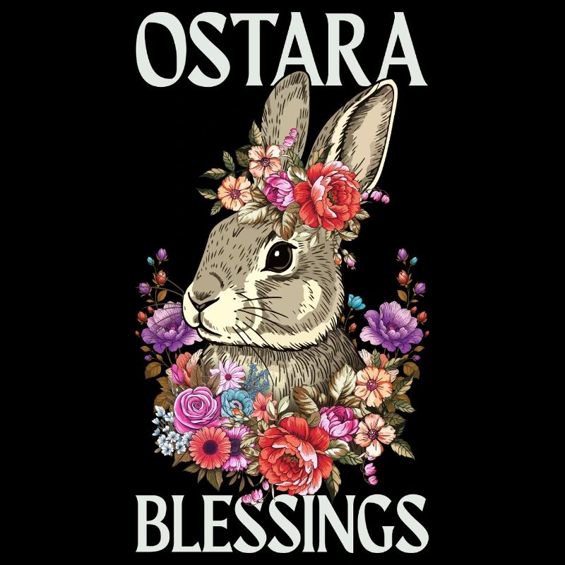 Ostara Blessings Happy Easter Rabbit