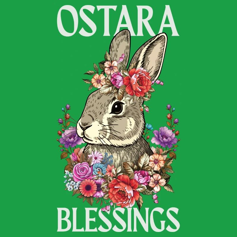 Ostara Blessings Happy Easter Rabbit