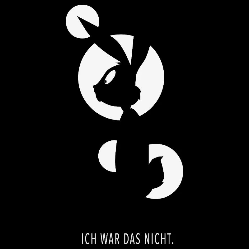 Ich war das nicht Lustiger Hase Spruch