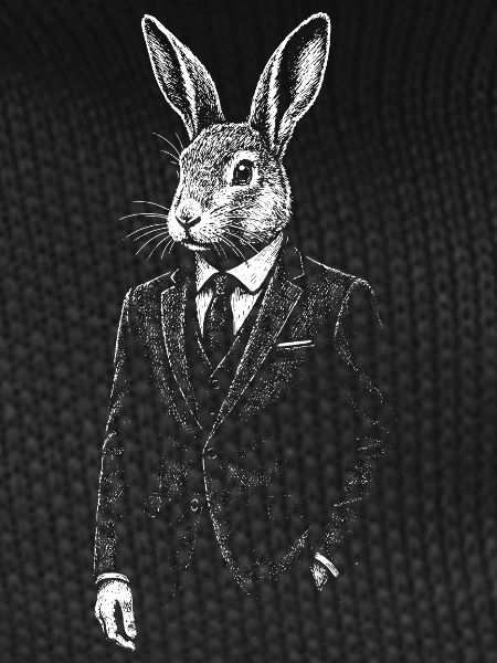 Dapper Rabbit in Suit