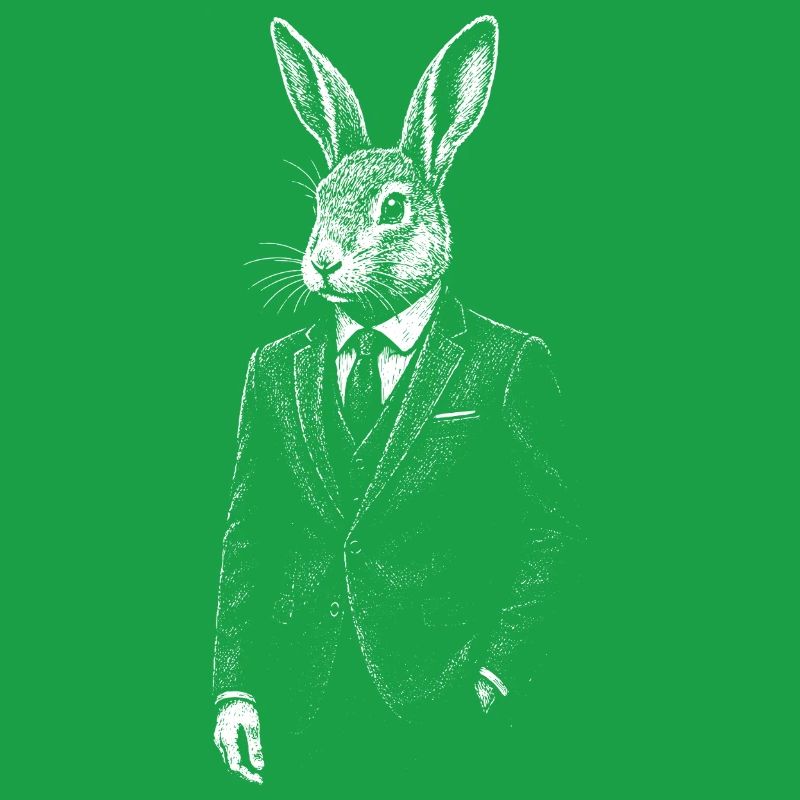 Dapper Rabbit in Suit