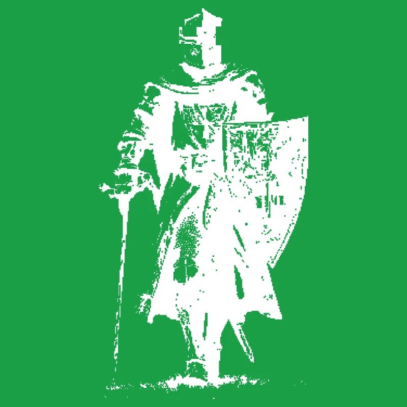 Knight in Armor Silhouette