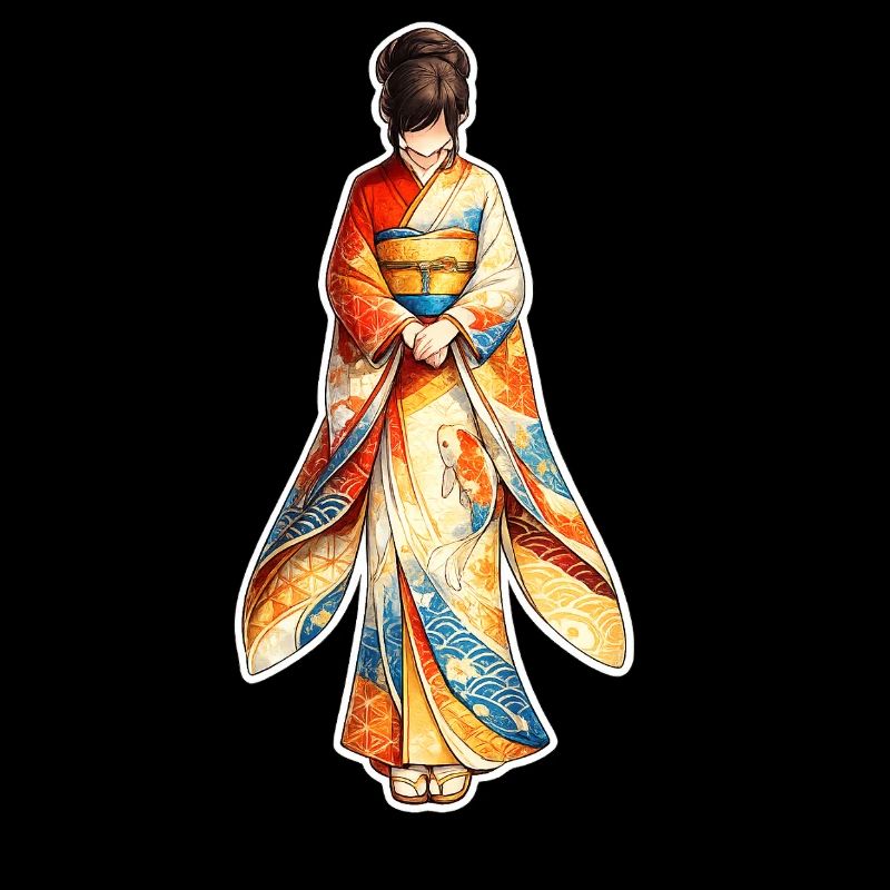 Kimono . 3 . AI generated