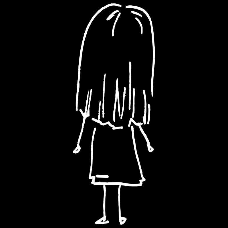 Kleines Mädchen mit langen Haaren