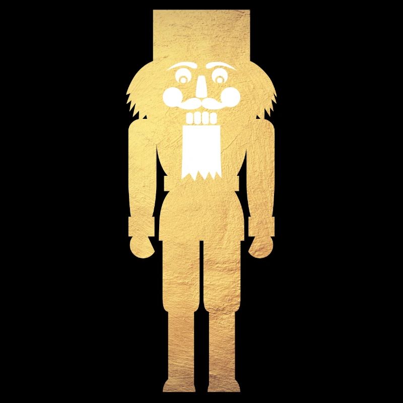 Nutcracker minimalist gold Christmas deluxe
