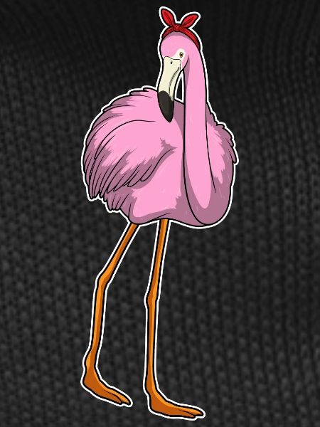 Flamingo Hair Bow