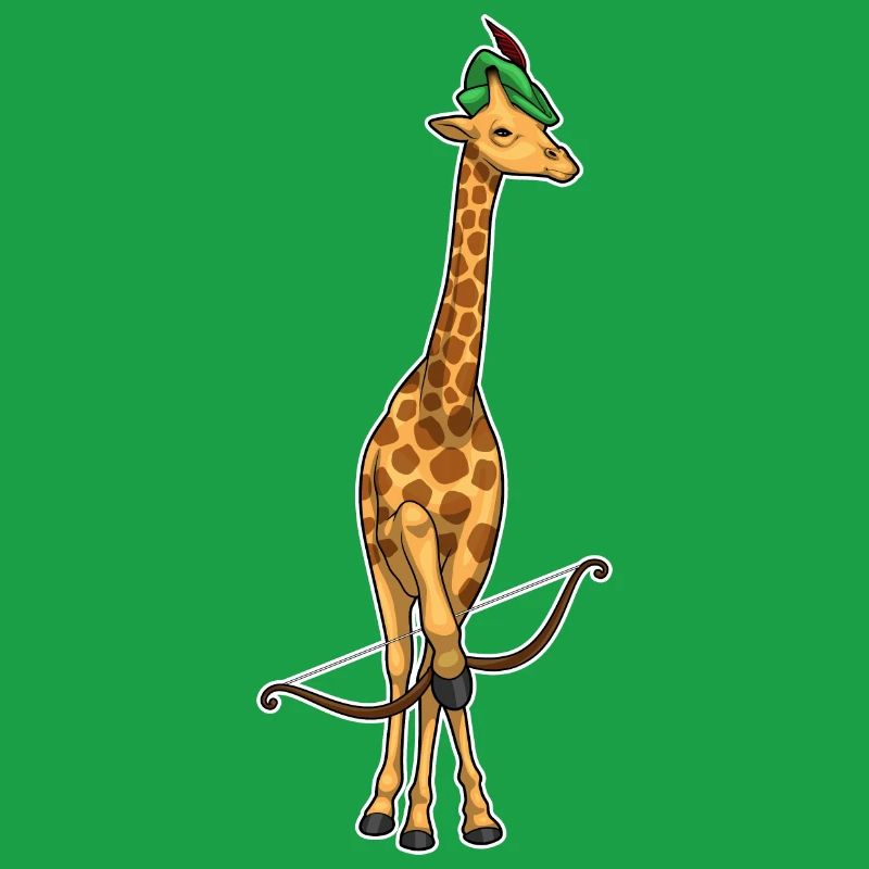 Giraffe Bogenschütze Bogen