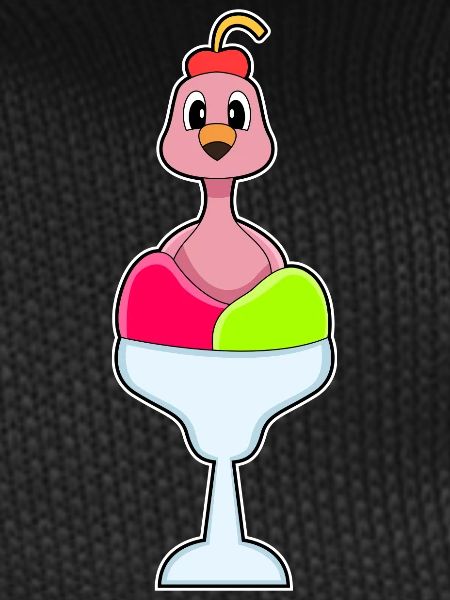 Flamingo Eisbecher