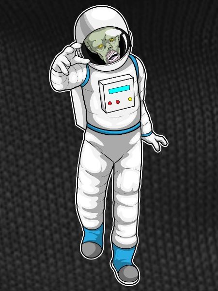 Zombie Halloween Astronaut