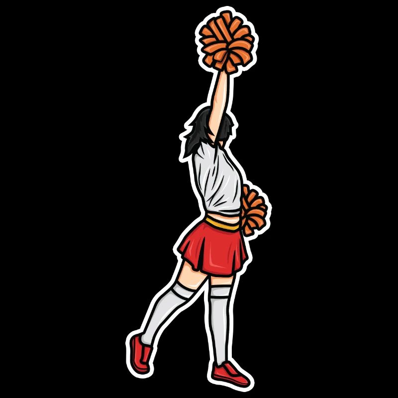 Cheerleader Mädchen Skizze